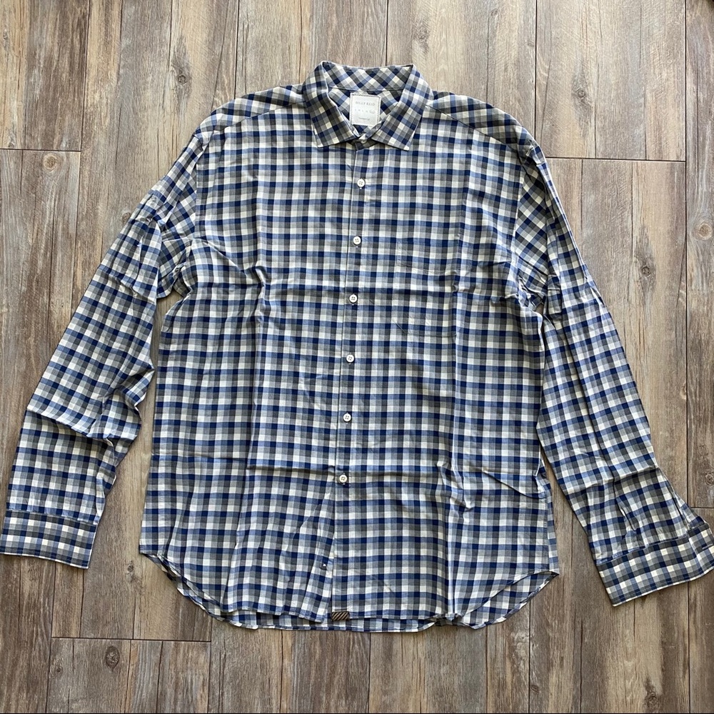 Billy Reid Check Long Sleeve Button Down Shirt - XXL